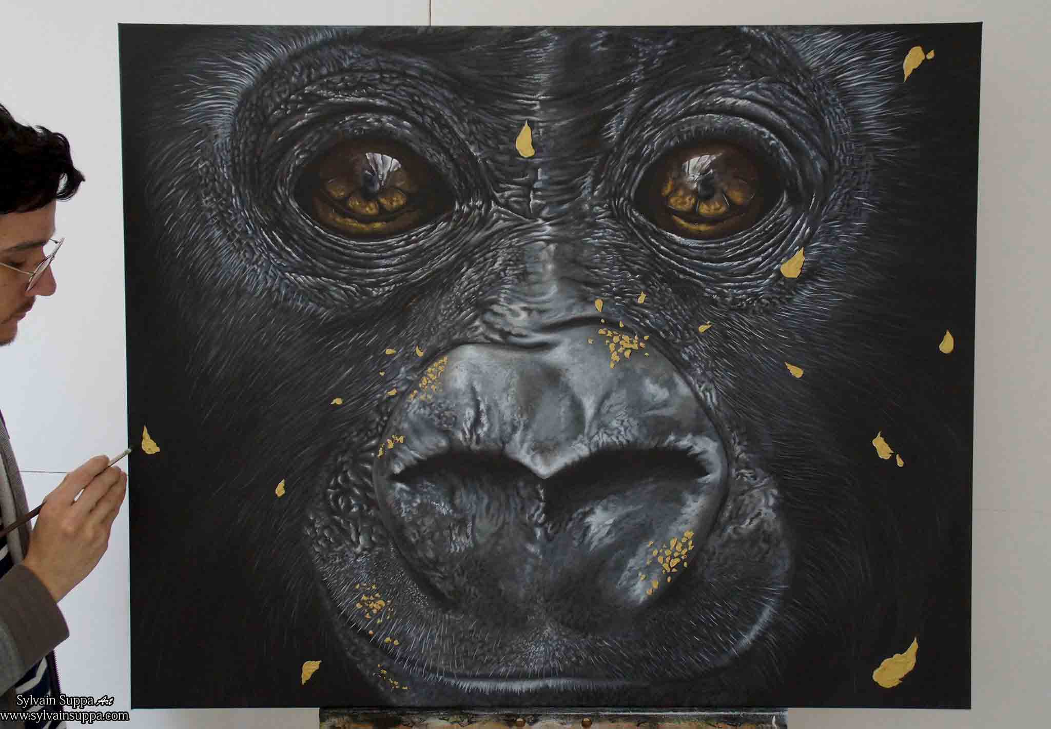 10-bebe-gorille-peinture-acrylique-sylvain-suppa-art-collection-eclat-temps