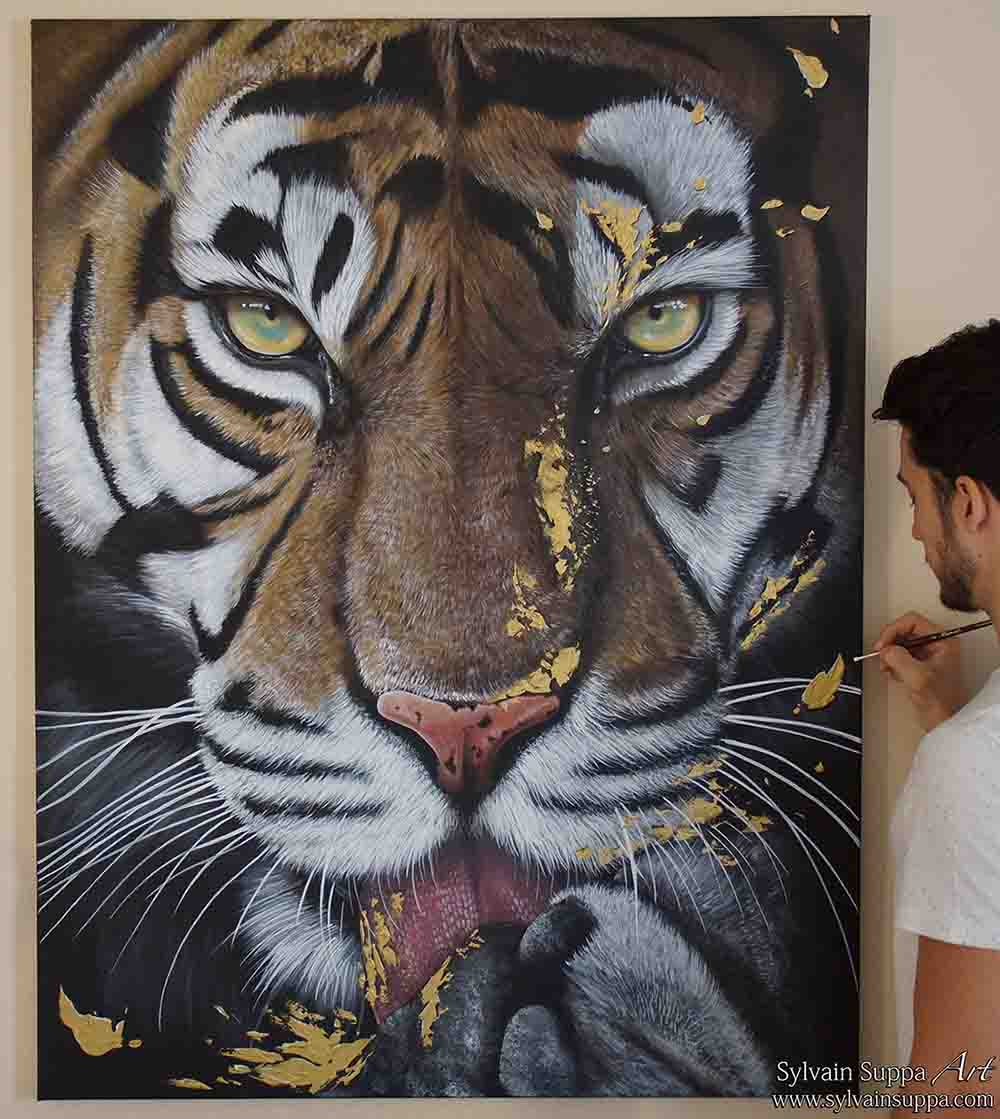 22-tigre-peinture-acrylique-2022-le-silence-est-dor-sylvain-suppa-art